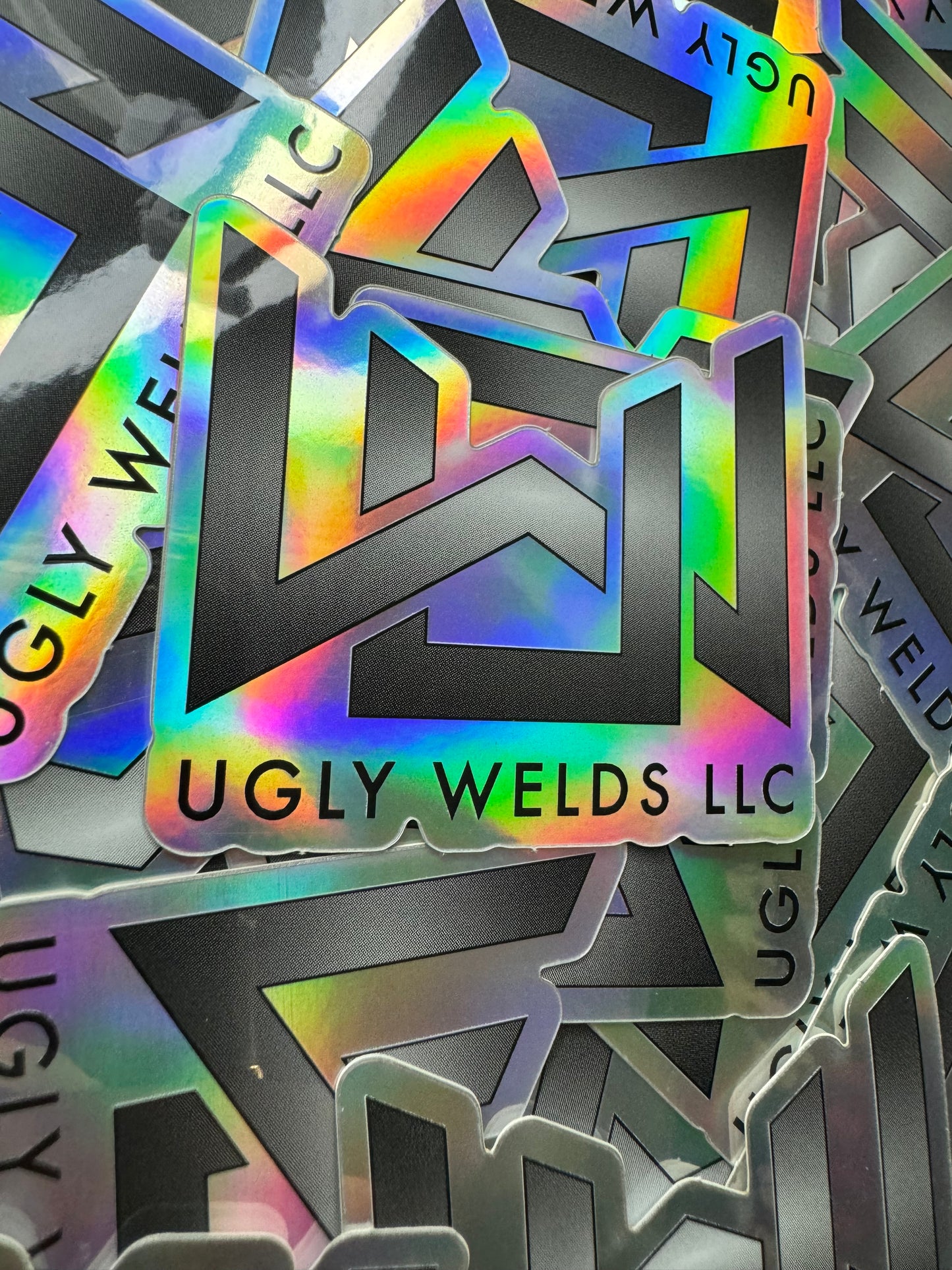 Holographic UW Sticker